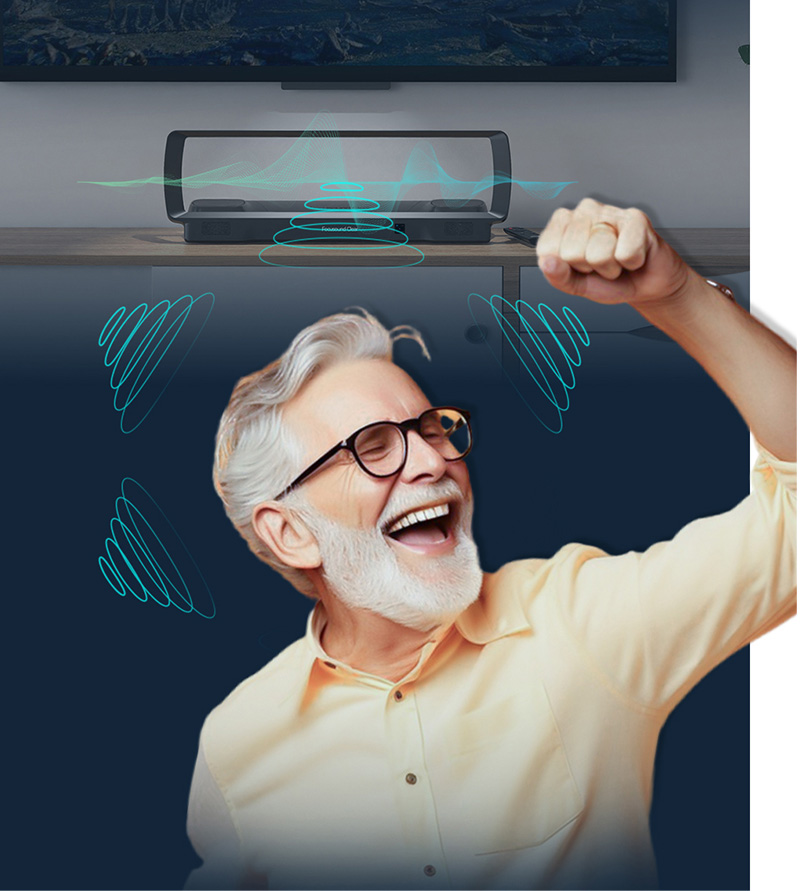 清聽聲學T2電視輔聽音箱，讓父母自由感知，自在聆聽