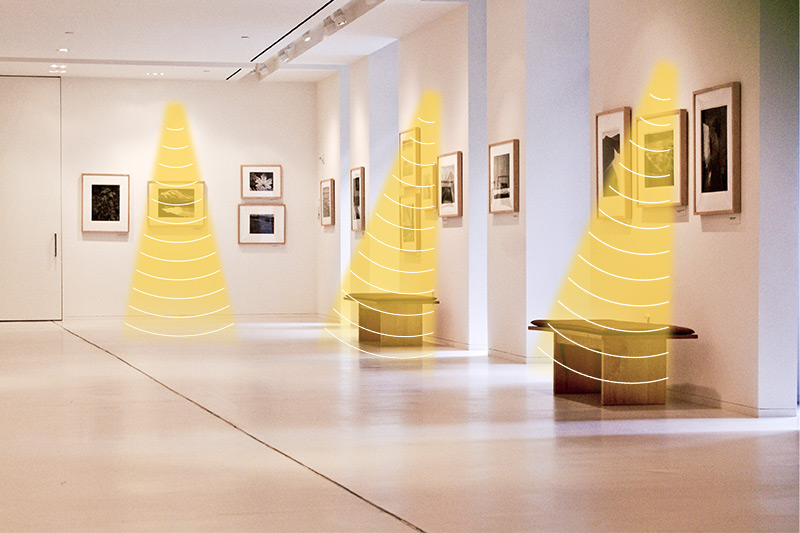 美術(shù)館中使用定向揚聲器