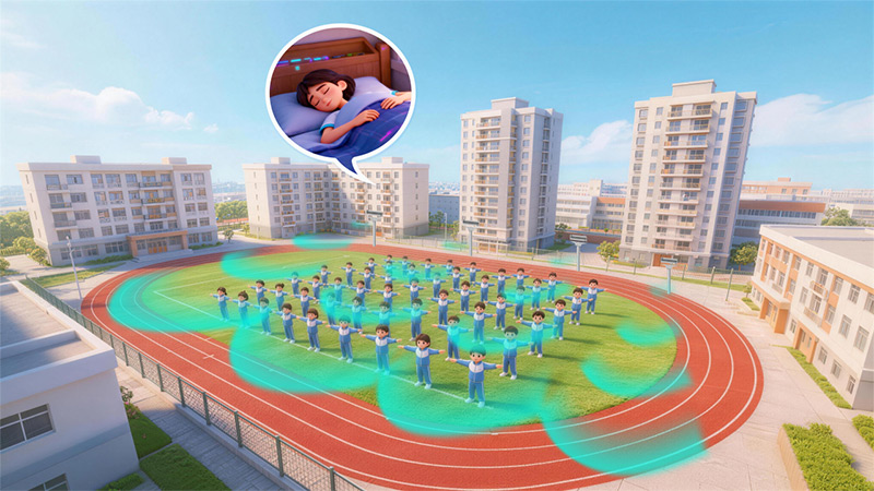 清聽聲學安靜操場系統，定向發聲不打擾周邊居民